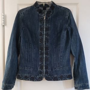 Baccini Zip Denim Jacket